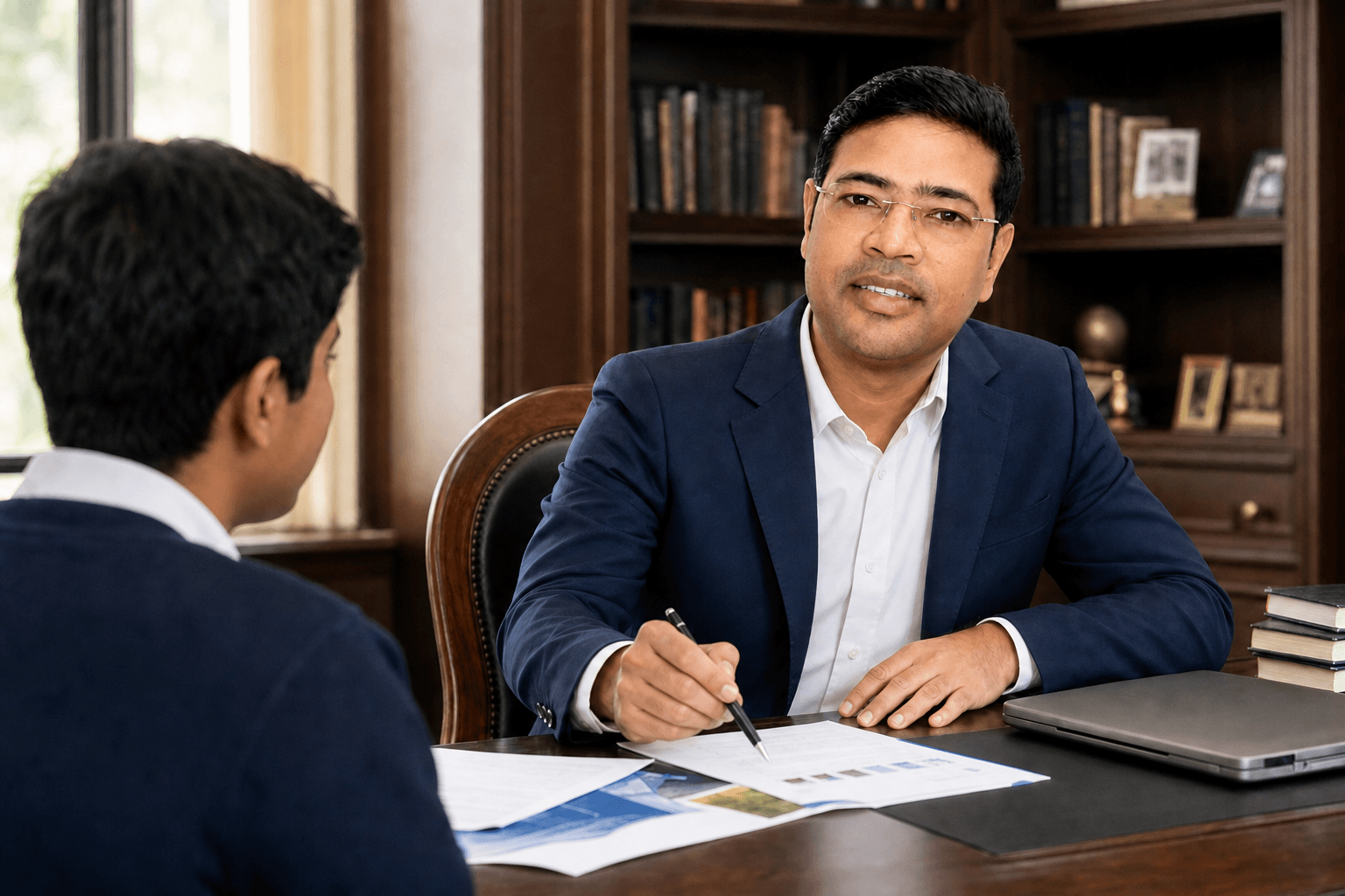 Sachin Shrivastava mentoring a student